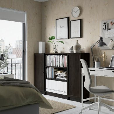 IKEA Стелаж BILLY/OXBERG Коричневий (ИКЕА БИЛЛИ/ОКСБЕРГ) 39483592 фото - 7