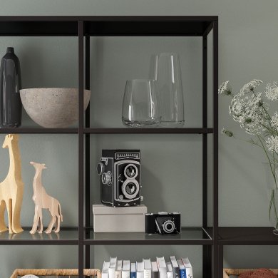 Стелаж VITTSJO Чорний - 5 IKEA Стелаж VITTSJO Чорний (ИКЕА ВИТШО) 79294542 фото - 5