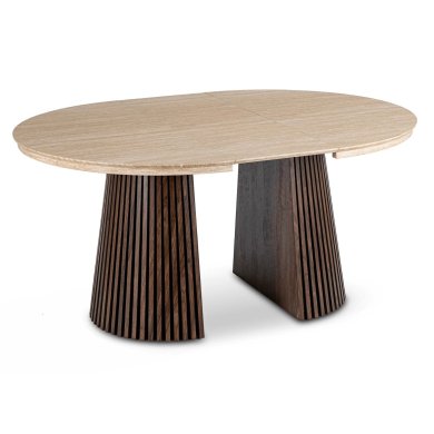 Розкладний обідній стіл Mebel Elit ADRIEN Травертин ME.ADRIEN/TRAW/O/S фото - 4