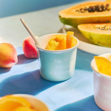 Стакан для морозива Homla GUMMY SUMMER 200 мл М'ятний 222937 фото - 4