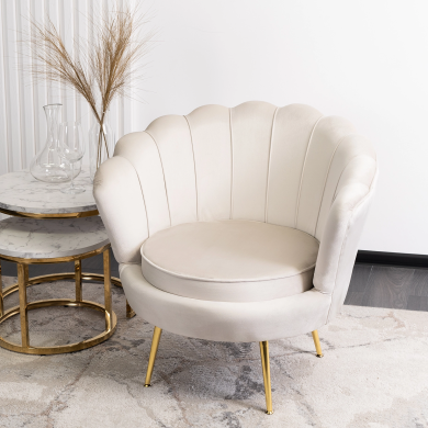 Кресло мягкое Mebel Elit ANGEL Кремовый ME.ANGEL/KR/V/FW фото - 7