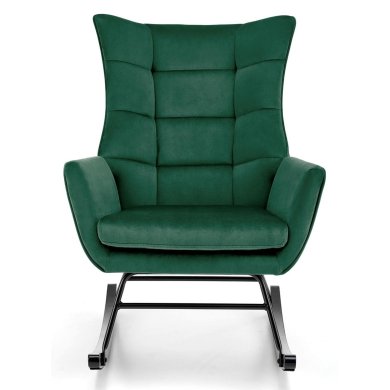 Крісло-гойдалка м'яке Halmar BAZALTO Темно-зелений V-CH-BAZALTO-FOT-C.ZIELONY фото - 4