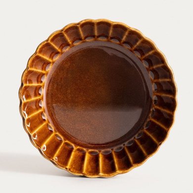 Глибока тарілка Homla MELIDA 19 см Бурштиновий 241357 фото - 2