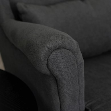 Кресло мягкое с пуфом Mebel Elit EVAN 2 Темно-серый - 11 Кресло мягкое с пуфом Mebel Elit EVAN 2 Темно-серый ME.EVAN2/CP/CZ/T/FWPD фото - 11