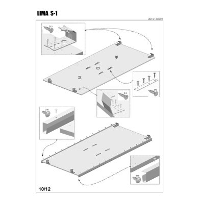 Шкаф Halmar Lima S1 | Дуб сонома V-PL-LIMA-S1-SONOMA фото - 12