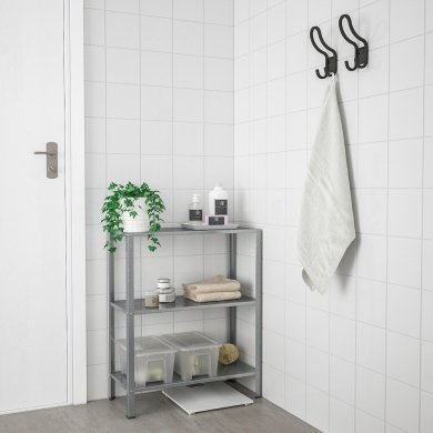 IKEA Стелаж HYLLIS Сріблястий (ИКЕА HYLLIS) 30428326 фото - 3