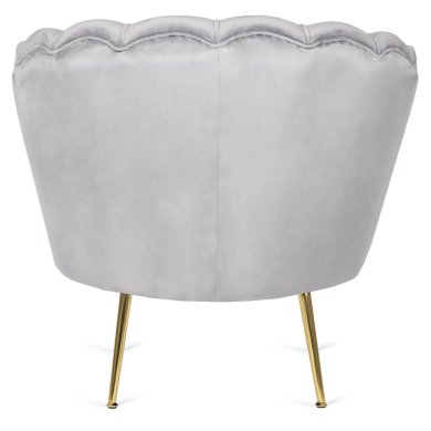 Крісло м'яке з підставкою Mebel Elit GRAND Welur Сірий ME.GRAND/P/V/FW фото - 6