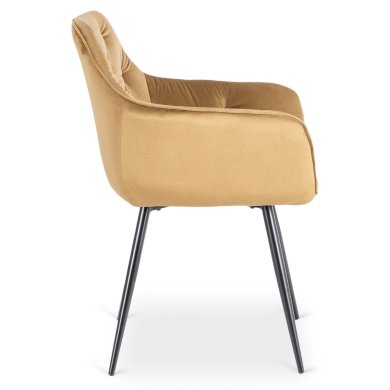 Обеденный стул Mebel Elit MODESTO Welur Горчичный ME.MODESTO/BR/CZ/V/K фото - 3