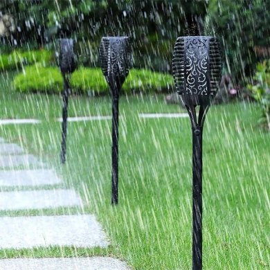 Светильник на солнечной батарее Garden Line POCHODNIA Черный SOL6846 фото - 5