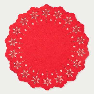 Набор сервировочных ковриков Homla LEIS 38 см 2 шт Красный 242214 фото - 2