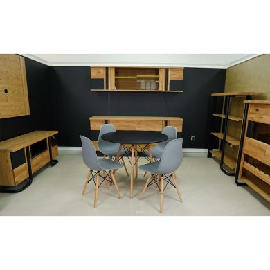 Обідній стіл Chomik Чорний FAT1187 фото - 7