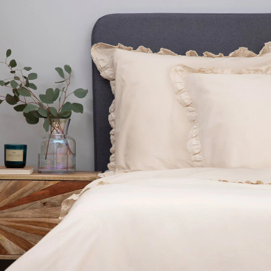 Комплект постельного белья Homla MOISES 160x200 см Бежевый - 5 Комплект постельного белья Homla MOISES 160x200 см Бежевый 213550 фото - 5