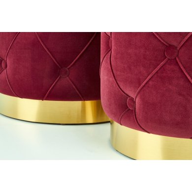 Комплект пуфов Halmar Polly 2 шт Бордовый V-CH-POLLY-PUFA-BORDOWY фото - 5
