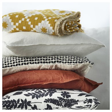 IKEA Плед SVARTFRYLE 130х170 см Принт (ИКЕА СВАРТФРЮЛЕ) 90585059 фото - 5