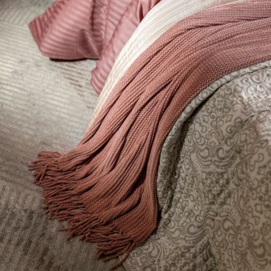 Плед Homla CHENILLE 130x170 см Розовый 218475 фото - 6