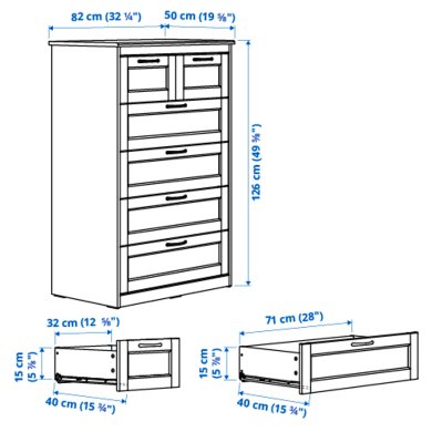 Комод SONGESAND - 8 IKEA Комод SONGESAND (ИКЕА СОНГЕСАНД) 90366783 фото - 8