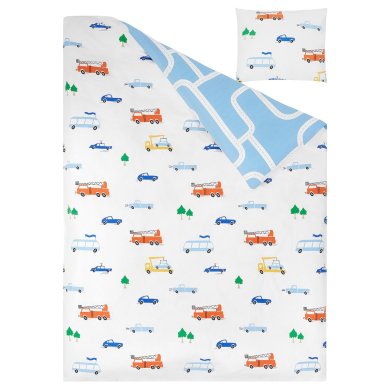 Комплект постельного белья BERGFINK 150х200 см Принт - 3 IKEA Комплект постельного белья BERGFINK 150х200 см Принт (ИКЕА БЕРГФИНК) 80577597 фото - 3