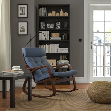 Крісло-качалка POANG Синій - 5 IKEA Крісло-качалка POANG Синій (ИКЕА ПОАНГ) 59502207 фото - 5