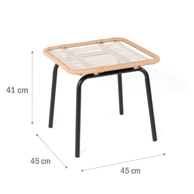 Комплект садових меблів Meven DALLAS Бежевий - 11 Комплект садових меблів Meven DALLAS Бежевий MV-8550-DALLAS фото - 11