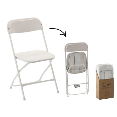 Складаний садовий стілець Garden Line ZUM3426 Білий ZUM3426 фото - 5