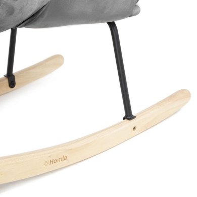 Крісло-качалка м'яке Homla MOSS Сірий - 6 Крісло-качалка м'яке Homla MOSS Сірий 217952 фото - 6