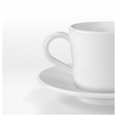 Чашка для кофе эспрессо с блюдцем IKEA 365+ - 2 IKEA Чашка для кофе эспрессо с блюдцем IKEA 365+ (ИКЕА ИКЕА 365+) 10283409 фото - 2
