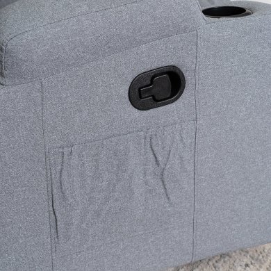 Кресло мягкое раскладное массажное с реклайнером Mebel Elit BOX 2 Серый ME.BOX2/P/T/FW фото - 15