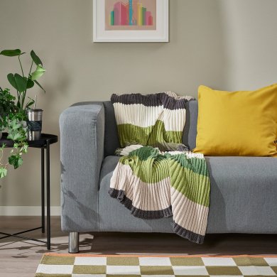 IKEA Плед FJALLTRIFT 130x170 см Різнокольоровий (ИКЕА ФЬЯЛЛТРИФТ) 10554207 фото - 5