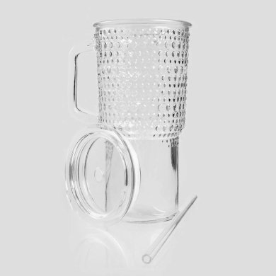 Стакан с трубочкой Homla BERE 1 л Прозрачный 241084 фото - 2