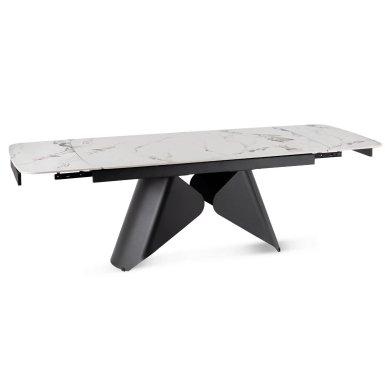 Раскладной обеденный стол Mebel Elit VERONA Marmur Белый ME.VERONA/B/CZ/CER/S160-220 фото - 2