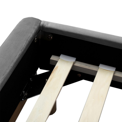 Кровать Homla KARALIUS Welur 140x200 см Серый - 6 Кровать Homla KARALIUS Welur 140x200 см Серый 207724 фото - 6