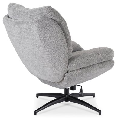 Кресло мягкое поворотное с подставкой Mebel Elit FREMONT Серый ME.FREMONT/P/CZ/T/FW фото - 4