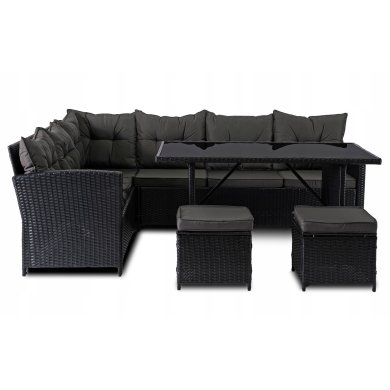 Комплект садовой мебели Mebel Elit DALLAS Черный ME.DALLAS/CZ/RT/OGR/ZES фото - 3