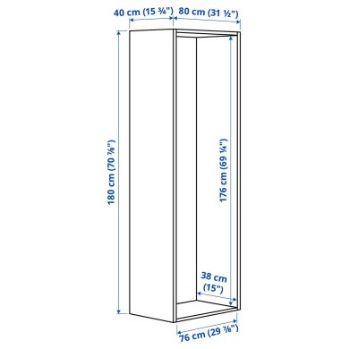 IKEA Каркас PLATSA (ИКЕА PLATSA) 30330952 фото - 4