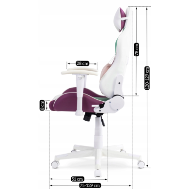 Геймерське крісло Mebel Elit CANDY MINI Фіолетовий - 5 Геймерське крісло Mebel Elit CANDY MINI Фіолетовий ME.KIDCANDY/MIX/E/FO фото - 5