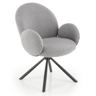 Обеденный стул поворотный Halmar K498 Пепельный V-CH-K/498-KR-POPIELATY фото - 3