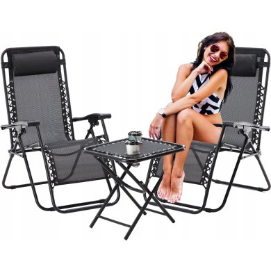 Складаний туристичний стіл Garden Line 50 см Чорний LEZ2739 фото - 9