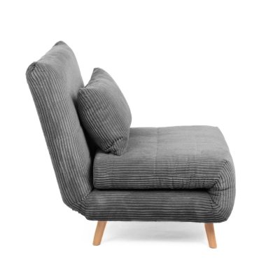 Крісло м'яке розкладне Homla SOLACE Velvet Сірий 222999 фото - 3