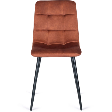 Обеденный стул Mebel Elit PERU Welur Рыжий ME.PERU/RD/V/K фото - 4