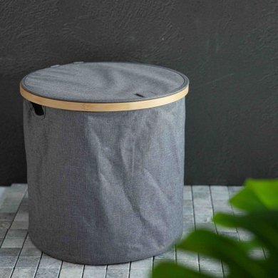 Корзина для белья Homla NELLIE Серый 227438 фото - 4