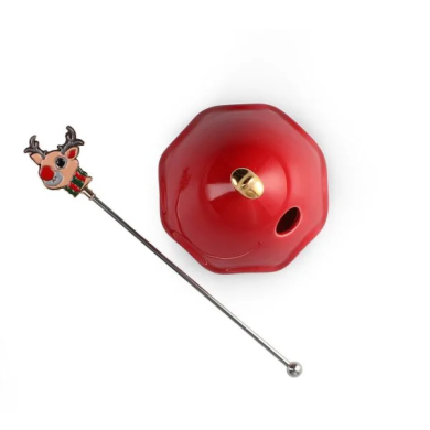 Кружка з кришкою Homla EILIS 450 мл | Червоний / Принт - 2 Кружка з кришкою Homla EILIS 450 мл | Червоний / Принт 200456 фото - 2