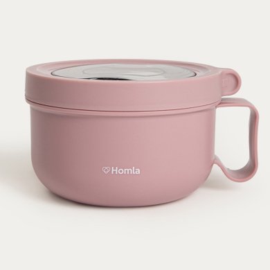 Ланч-бокс с ложкой Homla POPPIE 850 мл Розовый 244908 фото - 2
