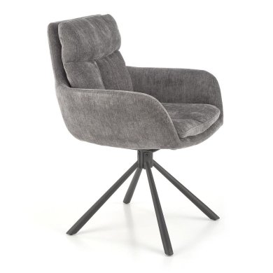 Обеденный стул поворотный Halmar K495 Пепельный V-CH-K/495-KR-POPIELATY фото - 3