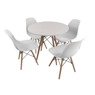 Обеденный стул Kontrast MIA 2 Белый - 5 Обеденный стул Kontrast MIA 2 Белый 6.05.14263 фото - 5