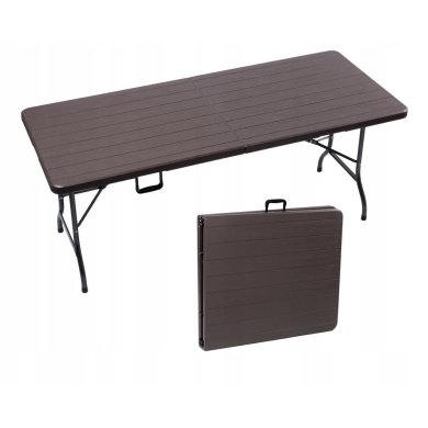 Складной туристический стол Garden Line 180 см Коричневый - 2 Складной туристический стол Garden Line 180 см Коричневый ZUM0988 фото - 2