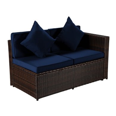 Комплект садових меблів Favora EVELYNE Коричневий WS404_blue фото - 4