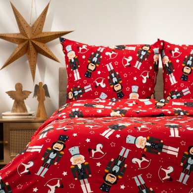 Комплект постельного белья Homla AITONA 160x200 см Красный 235801 фото - 5