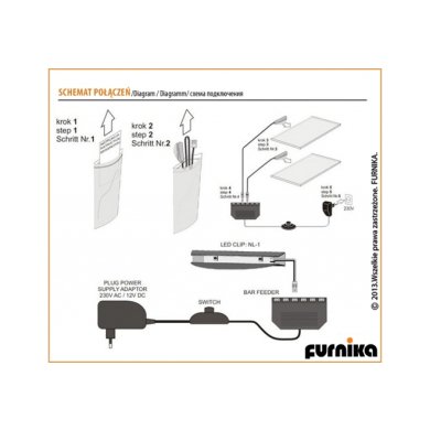 Подсветка Cama 2 LED | Голубой 501031 фото - 4