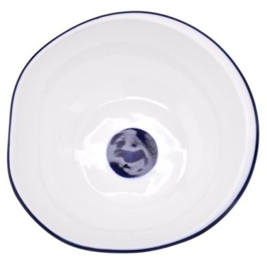 Миска Duka Krog 650 мл | Білий/Синій 1217264 фото - 2
