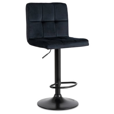 Барный стул Mebel Elit NERO Welur Черный ME.NERO/CZ/CZ/V/H фото - 2